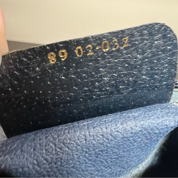 GUCCI GG Canvas Sherry Line Shoulder Bag Gray Red Navy - Picture 10 of 14